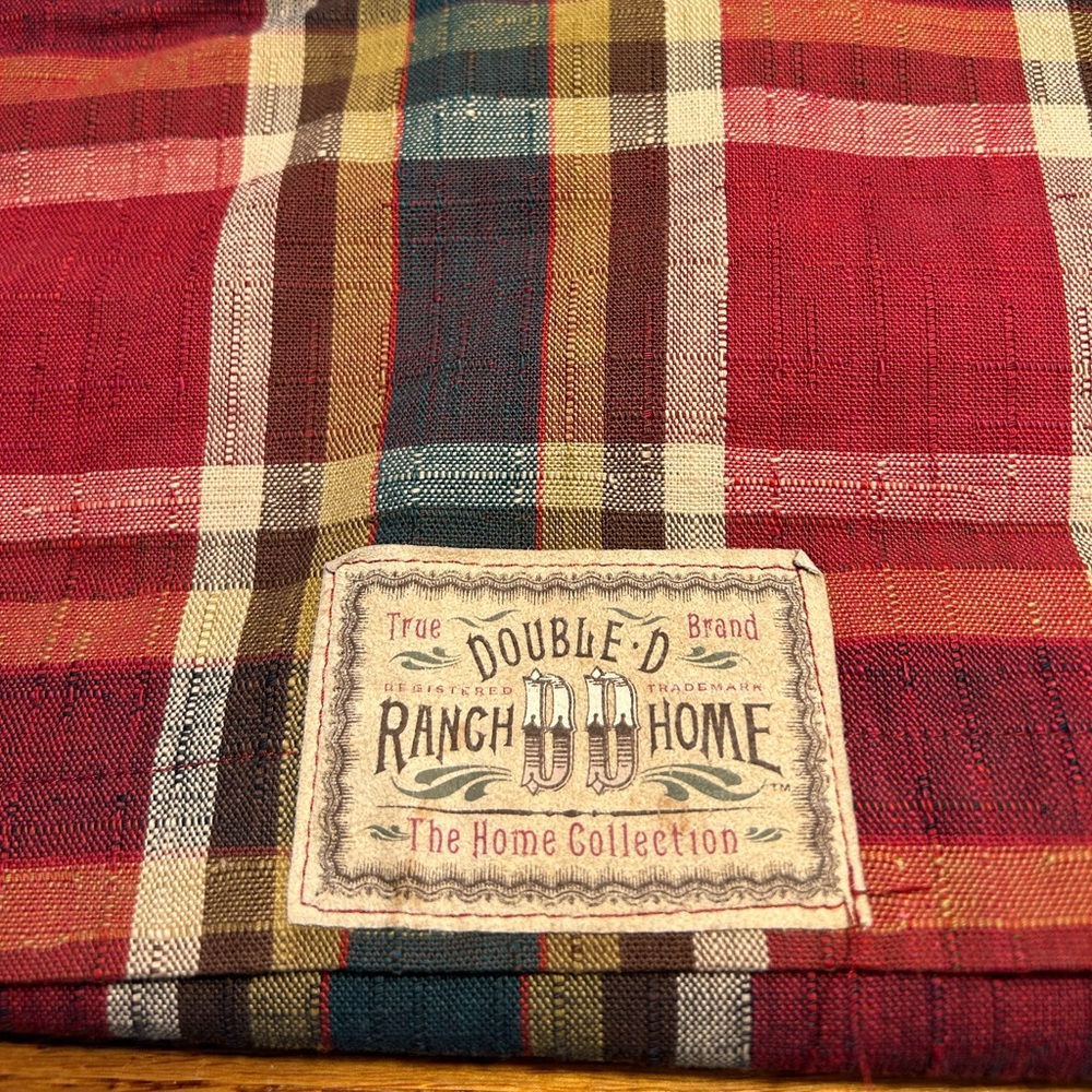 Double D Ranch DD home king size pillow sham